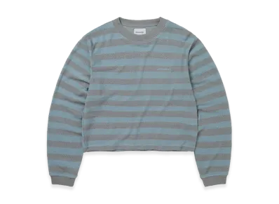 thisisneverthat Mesh Striped W Crewneck "Sky Blue"