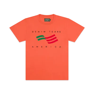 DENIM TEARS America Sportswear Tee "Orange"