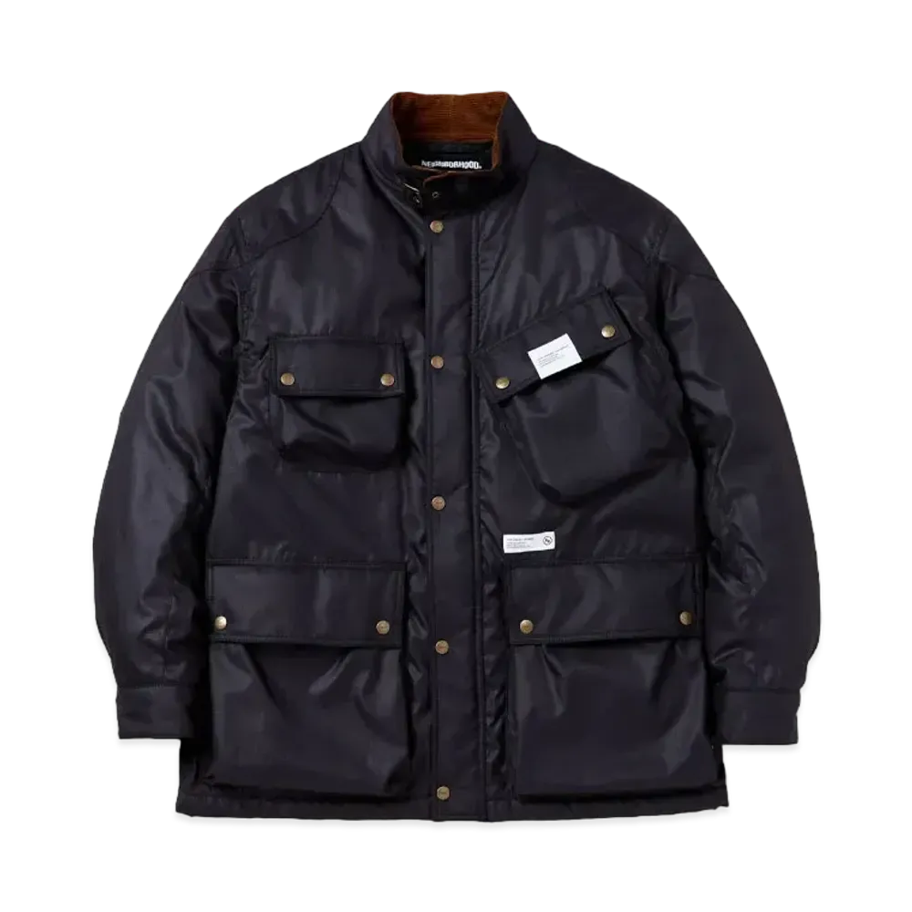 NEIGHBORHOOD Stand Collar Motorcycle Jacket "Black"