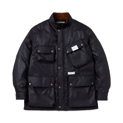 NEIGHBORHOOD Stand Collar Motorcycle Jacket "Black"