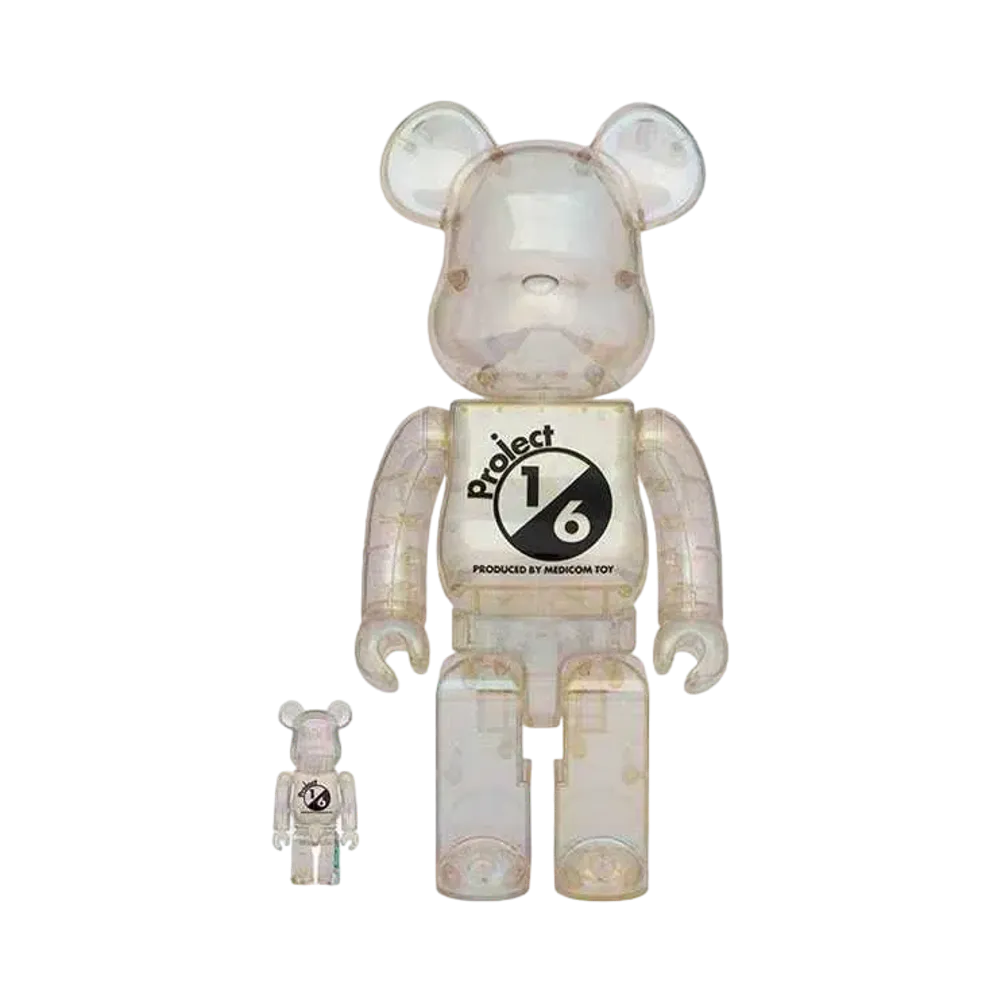 Bearbrick project 1/6 CLEAR CHROME 100% & 400%