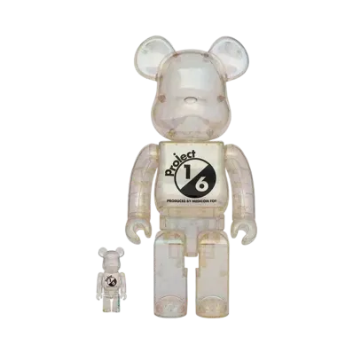 Bearbrick project 1/6 CLEAR CHROME 100% & 400%