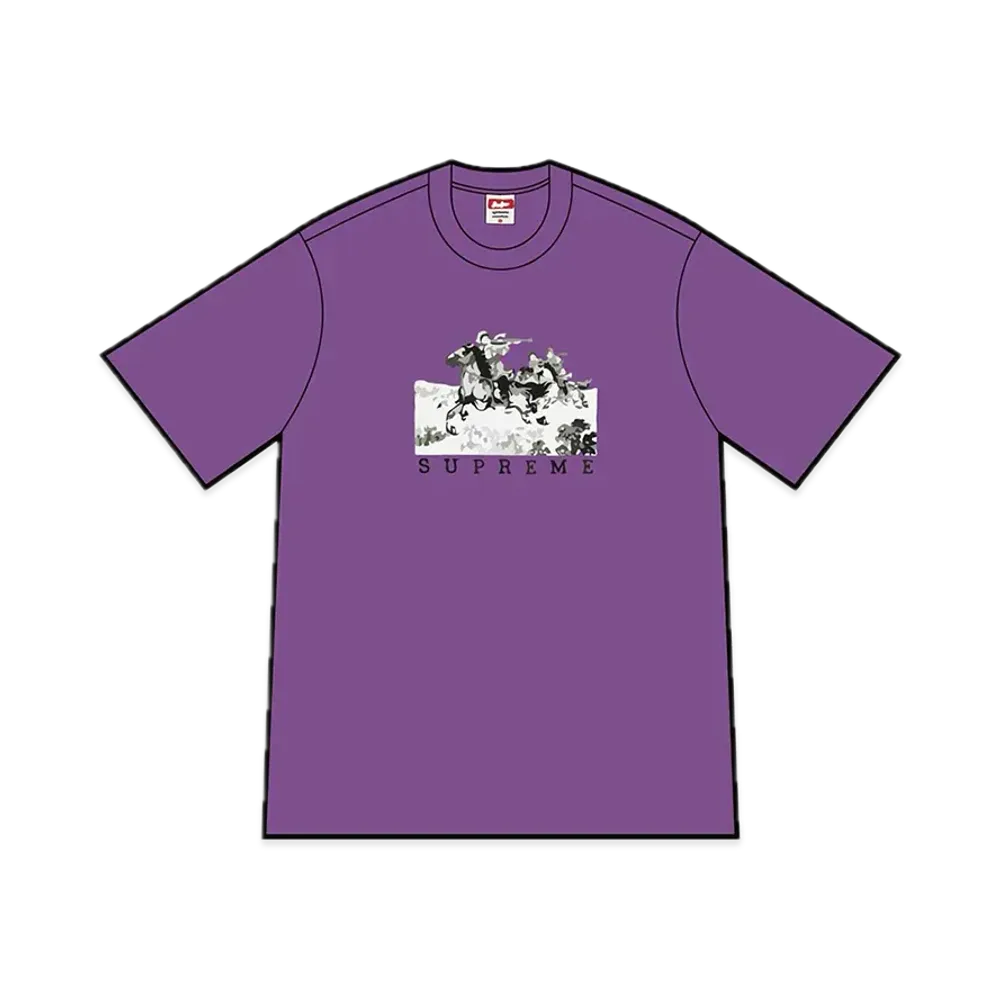 シュプリーム ライダース Tシャツ "パープル"