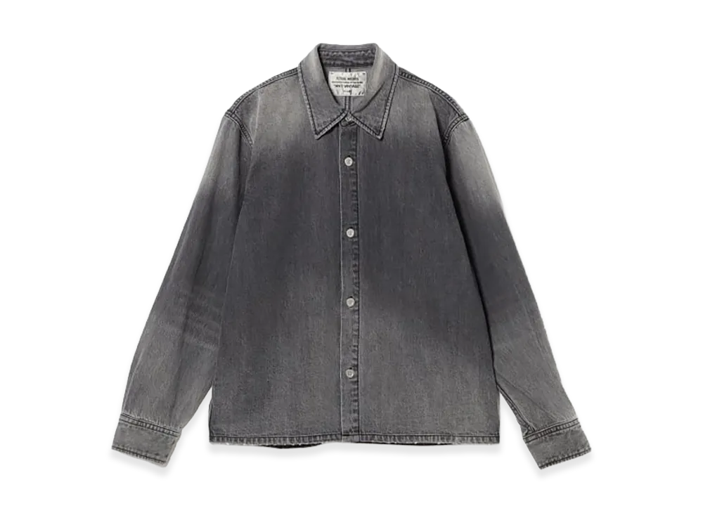 BEAMS FUTURE ARCHIVE / Fade Denim Shirts "Black"