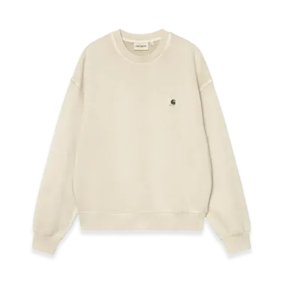 Carhartt WIP W' Nelson Sweat "Stone(Garment Dyed)"