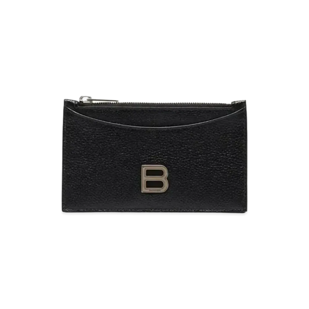 BALENCIAGA Hourglass Long Card Holder "Black"