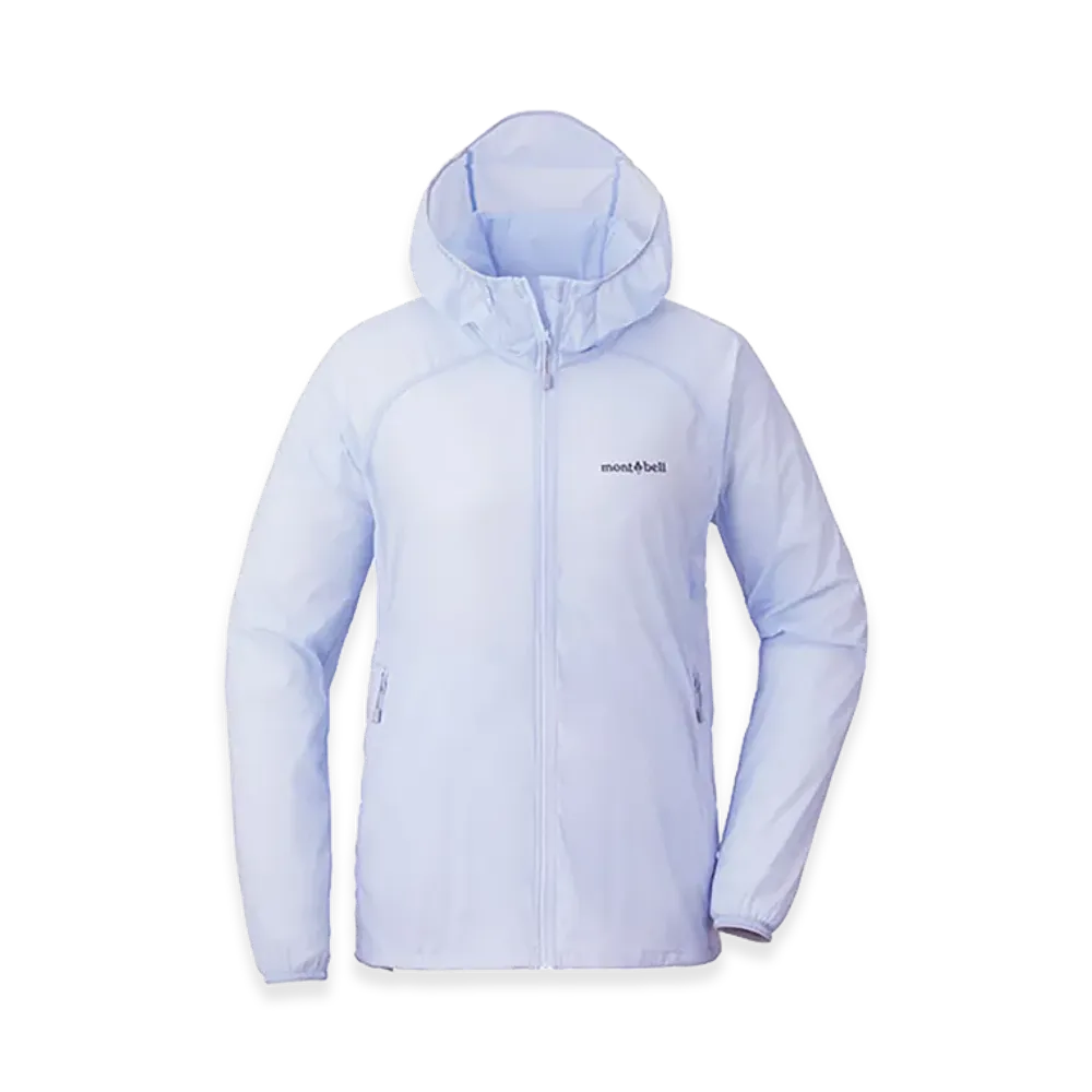 mont-bell Women's U.L. Stretch Wind Parka "Light Blue"