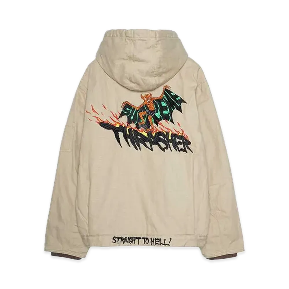 Supreme x Thrasher Hooded Work Jacket "Tan"