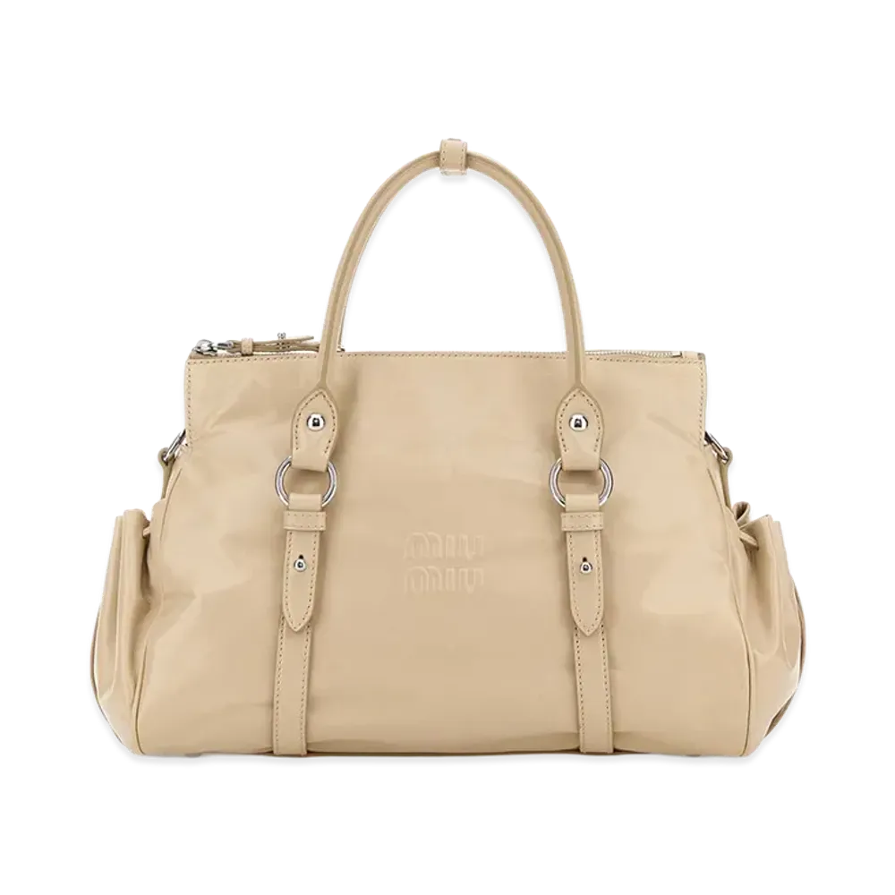 MIU MIU Women's Leather Handbag "Beige/Sand"