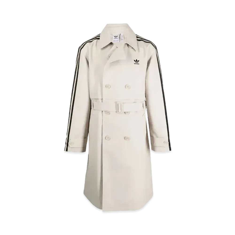 adidas 3-Stripe Trench Coat "Beige"