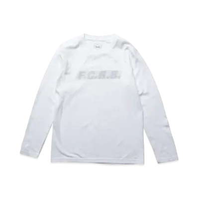 F.C.Real Bristol for Kids Effect Line Logo L/S Tee "White"