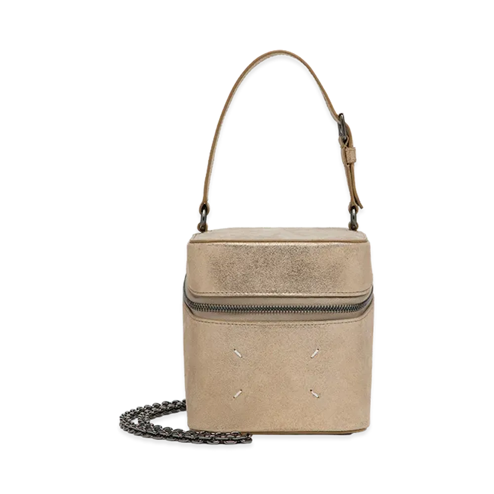 Maison Margiela 4-Stitch Mini Chain Cube Bag "Gold"