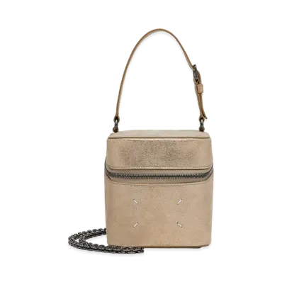 Maison Margiela 4-Stitch Mini Chain Cube Bag "Gold"