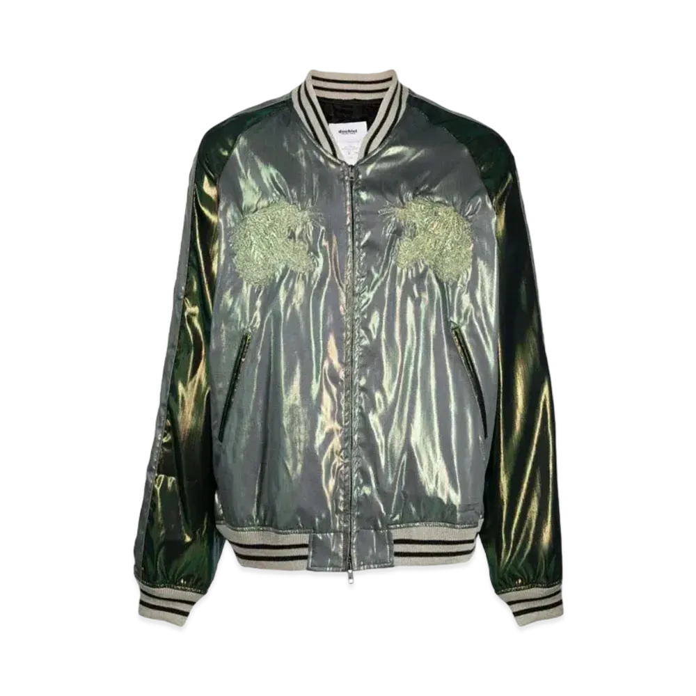 doublet Hologram Souvenir Bomber Jacket "Olive Green"