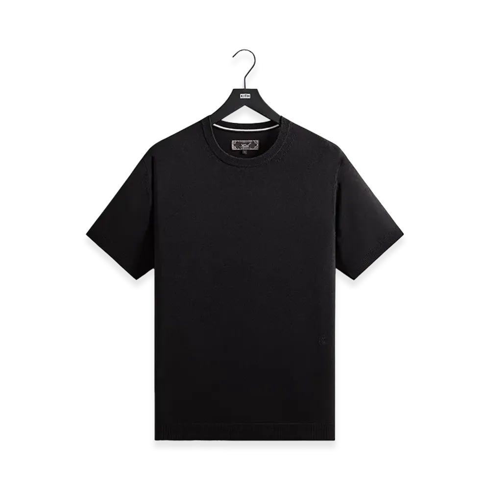 Kith Super Fine Viscose Knit Carrington Tee "Black"