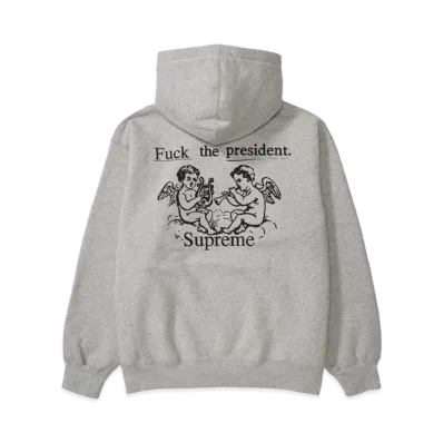 Supreme President Hooded Sweatshirt "Heather Grey"