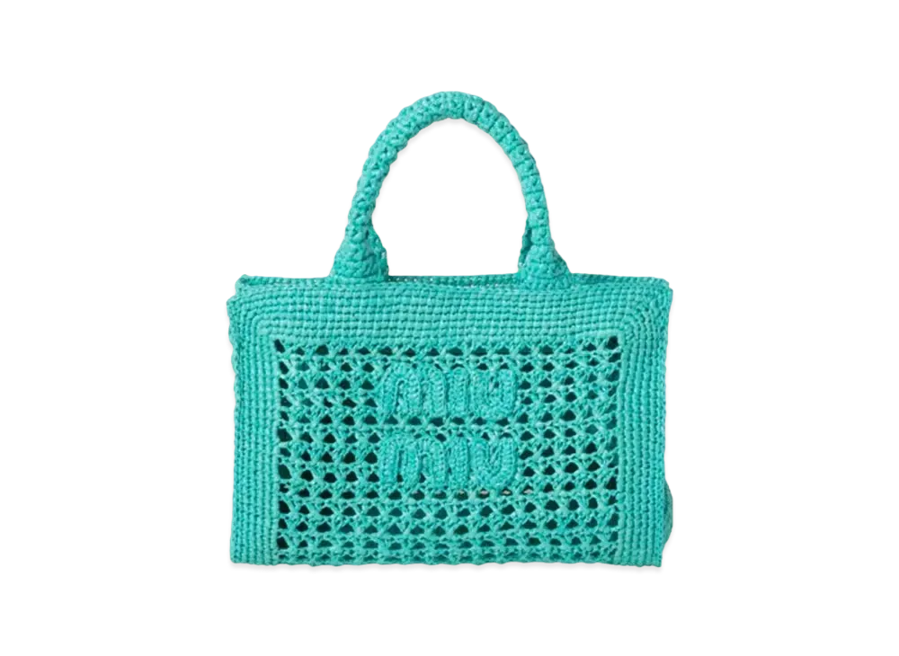 MIUMIU Crochet Handbag "Emerald Green"