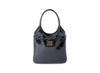 MIUMIU IVY Naplak Patent Leather Bag "Black"