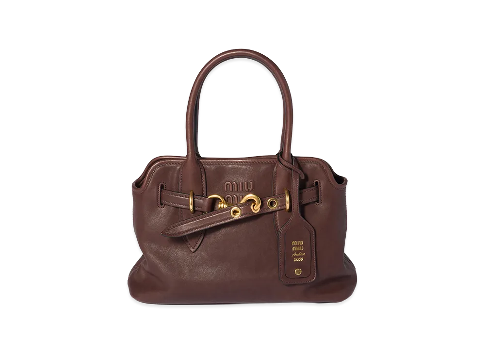 MIU MIU Aventure Nappa Leather Bag "Briarwood"