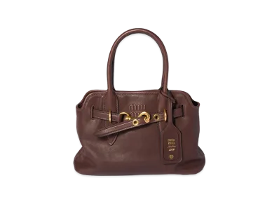 MIU MIU Aventure Nappa Leather Bag "Briarwood"