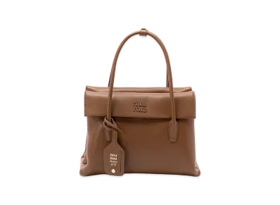 MIU MIU Women's Leather Solitaire Handbag "Brown"