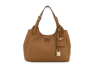 MIU MIU Women's Leather Handbag "Camel"