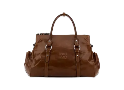 MIU MIU Women's Leather Handbag "Brown"