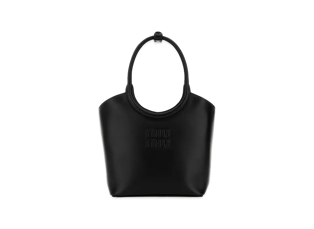 MIU MIU Women's Leather Ivy Handbag "Black"