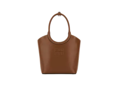 MIU MIU Women's Caramel Leather Ivy Handbag "Brown"