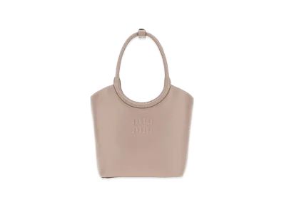 MIU MIU Women's Dove Leather Ivy Handbag "Gray"