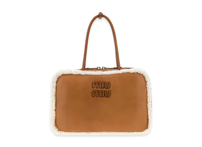 MIU MIU Women's Leather Beau Handbag "Camel"