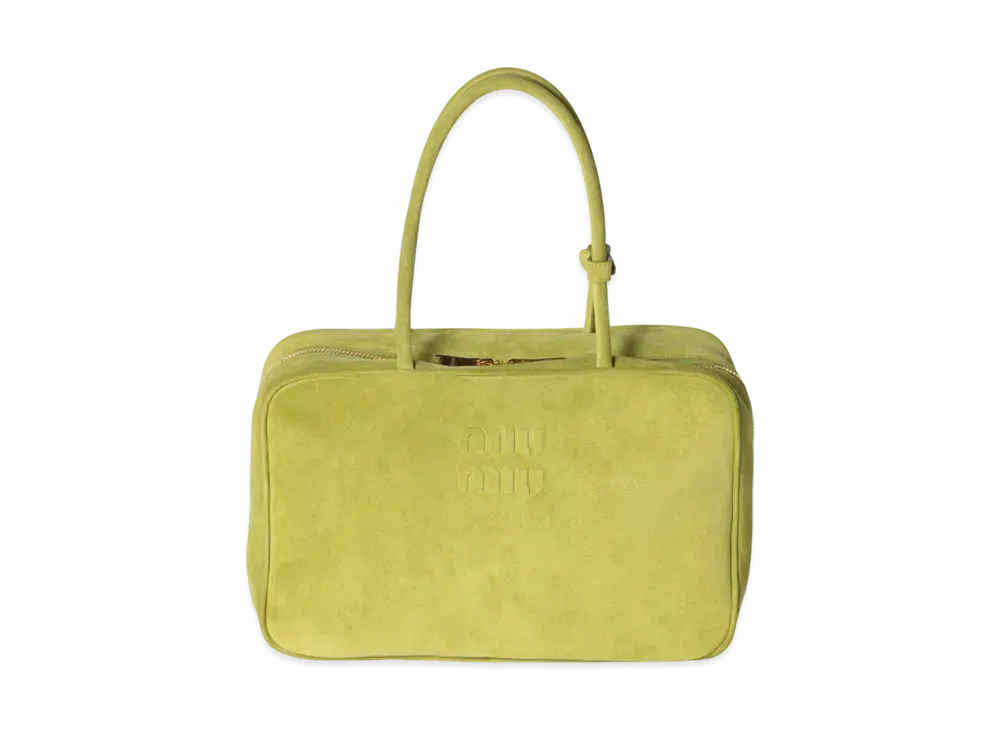 MIUMIU Suede Beau Bag "Olive"