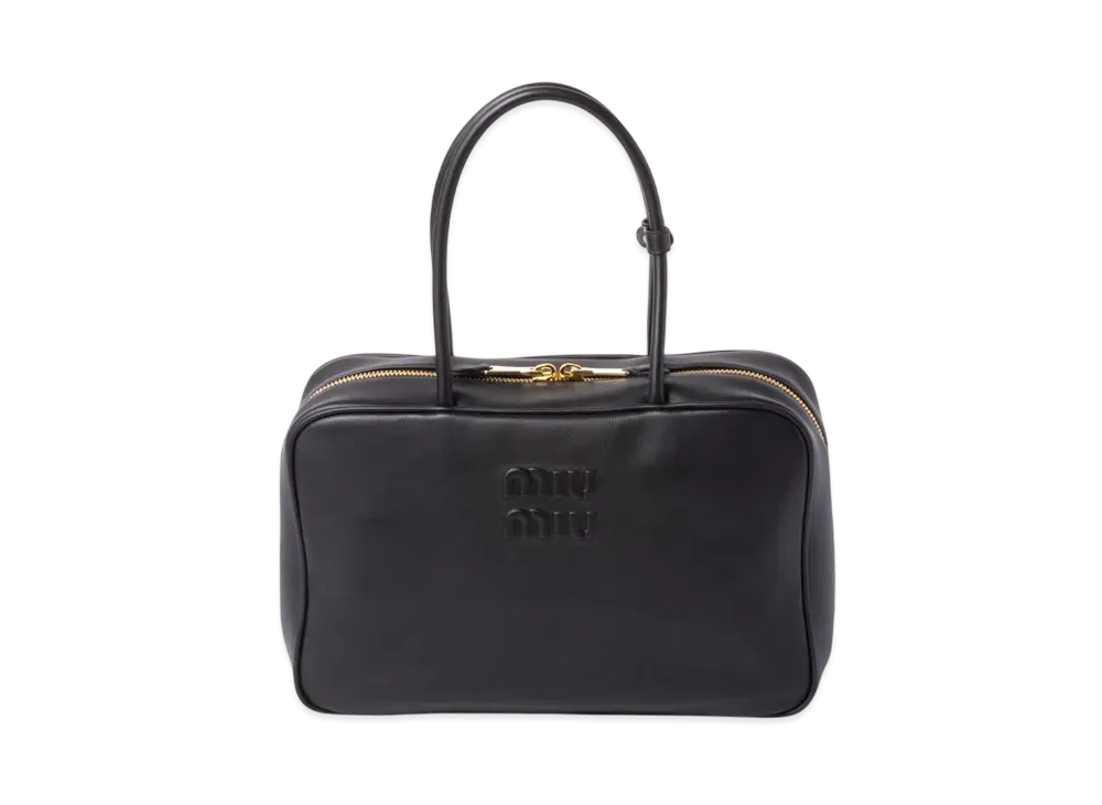 MIUMIU Leather Beau Bag "Black"