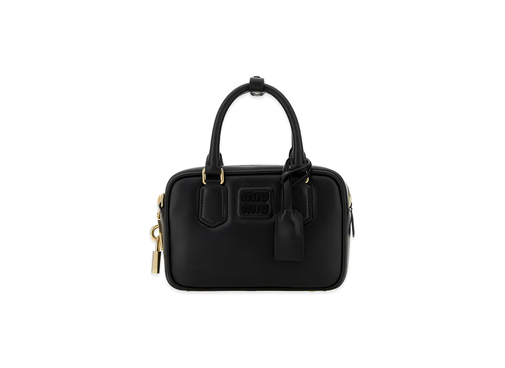 MIU MIU Women's Leather Arcadie Handbag "Black"