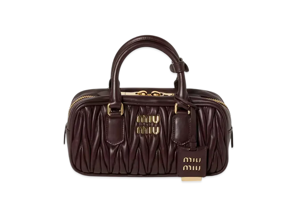 MIUMIU Arcadie Matelasse Nappa Leather Bag "Brown"