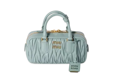MIUMIU Arcadie Matelasse Nappa Leather Bag Regular "Pale Green"