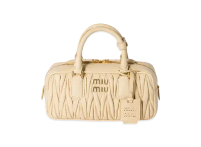 MIUMIU Arcadie Matelasse Nappa Leather Bag Regular "Soy Green"