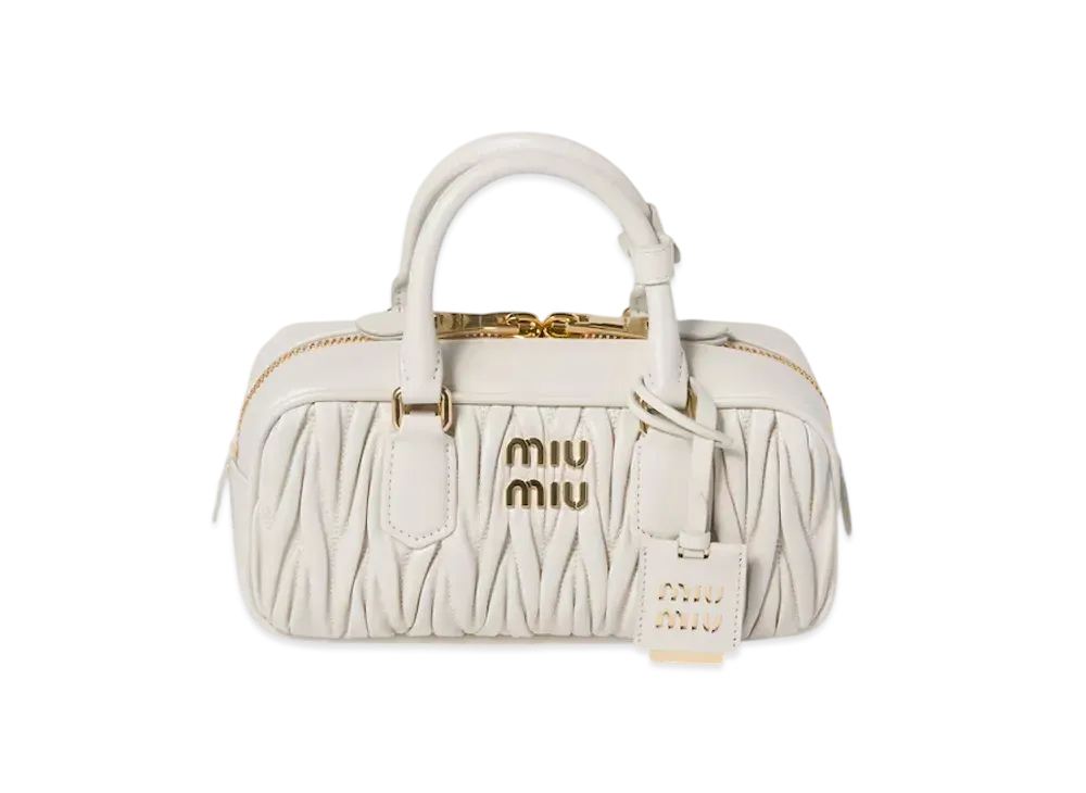 MIUMIU Arcadie Matelasse Nappa Leather Bag Regular "White"