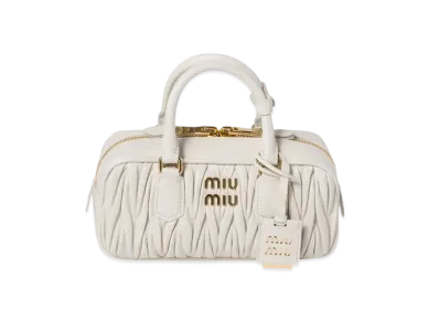 MIUMIU Arcadie Matelasse Nappa Leather Bag Regular "White"