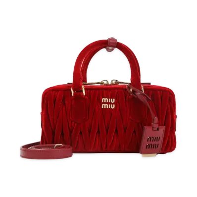 MIU MIU Women's Lamb Leather Bag "Red"
