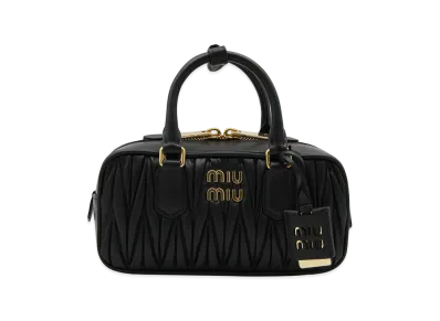 MIU MIU Women's Arcadie Regular Matelasse Nappa Leather Bag "Black"