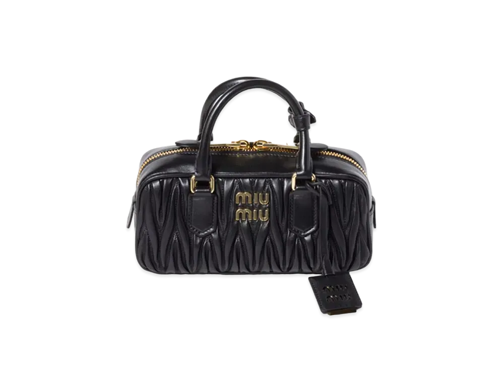MIUMIU Arcadie Matelasse Nappa Leather Bag "Black"
