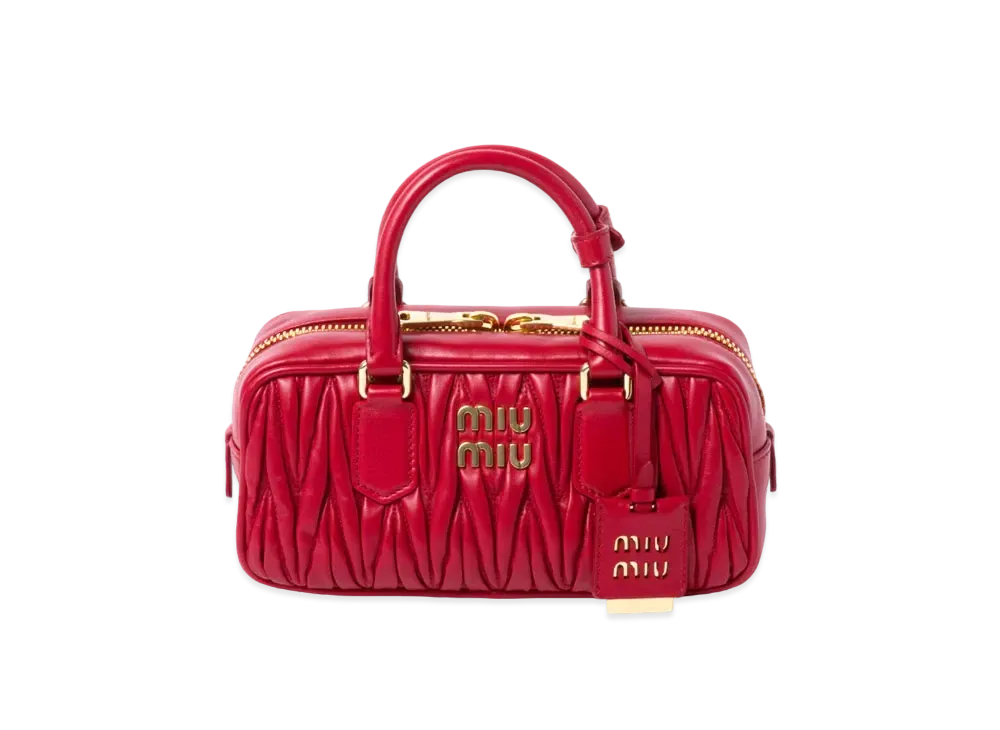 MIUMIU Arcadie Matelasse Nappa Leather Bag "Red"