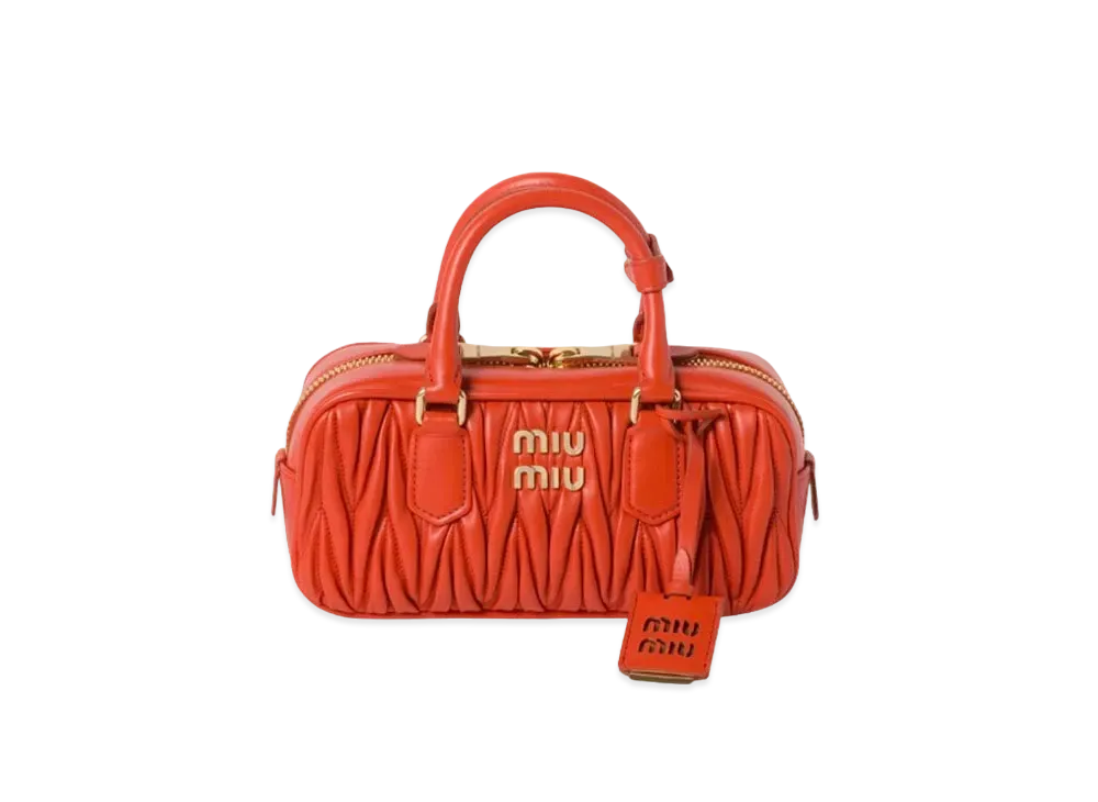 MIUMIU Arcadie Matelasse Nappa Leather Bag "Orange"