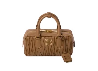 MIUMIU Arcadie Matelasse Nappa Leather Bag "Camel"