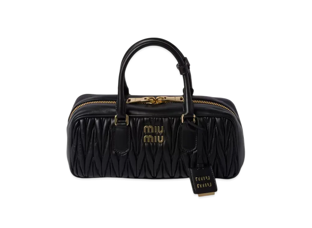 MIUMIU Arcadie Matelasse Nappa Leather Bag "Black"