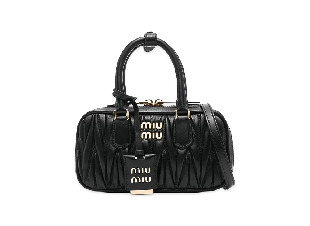 MIU MIU Women's Nappa Leather Handbag "Black"