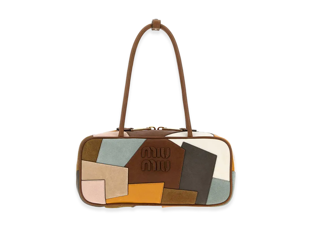 MIU MIU Women's Leather And Suede Handbag "Multicolor"