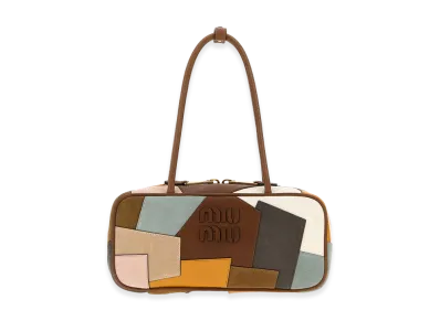 MIU MIU Women's Leather And Suede Handbag "Multicolor"