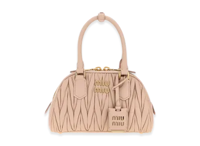 MIU MIU Women's Nappa Leather Arcadie Handbag "Pink"